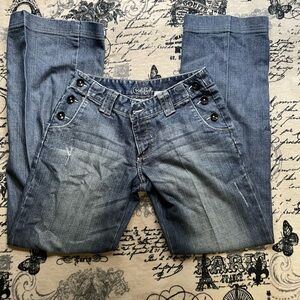 Cruel girl pants, size 5 (it’s a size 5, not a 4 for reference in the post)